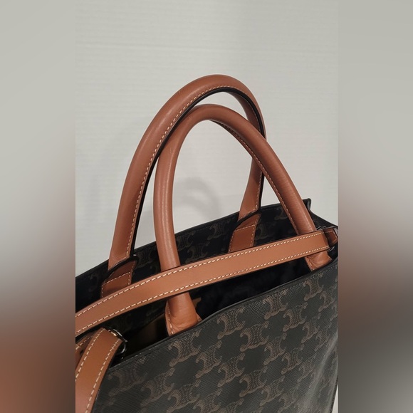 Authentic Celine Black and Brown Monogram Tote - Picture 3 of 15